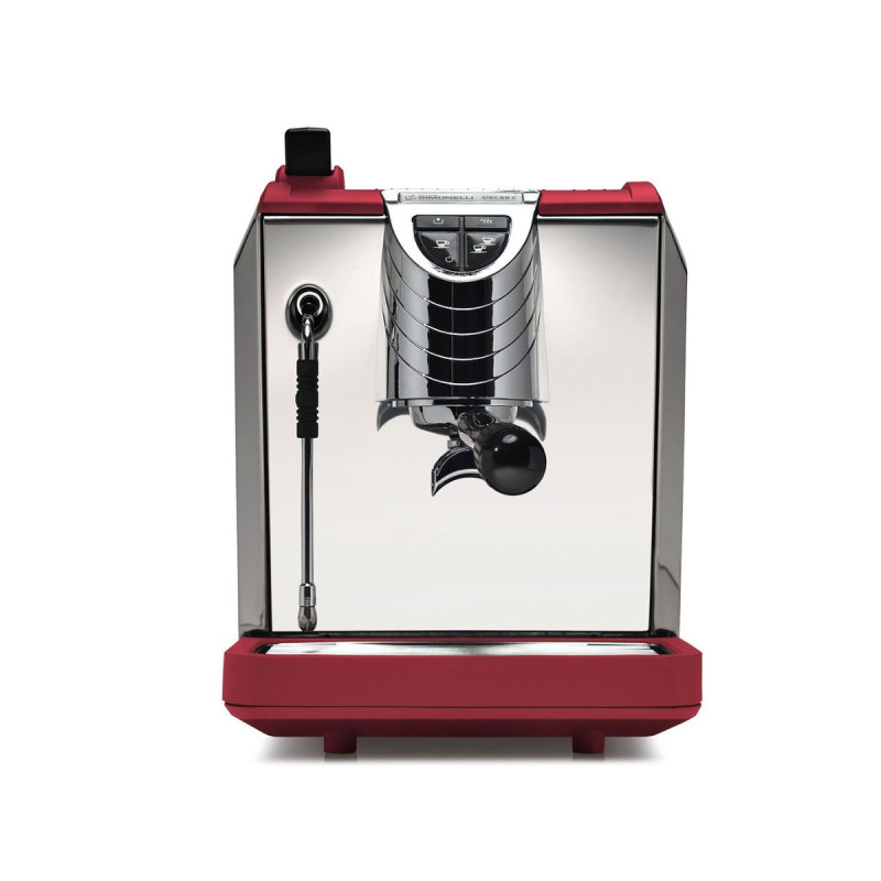 Nuova Simonelli Oscar II with Red Paneling facing front